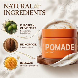 Pomada de Arcilla Suave Orgánica de Marca Privada, Fijación Duradera, Aroma Original, Cera para Peinar el Cabello para <span class=keywords><strong>Hombre</strong></span>, Pomada para el Cabello de Alta Calidad - Product Image 3