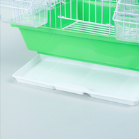 Nichoir en fil de fer de couleurs mélangées pour perroquets Pigeons Cage pliable en métal pour oiseaux adaptée aux mangeoires de bols d'alimentation
