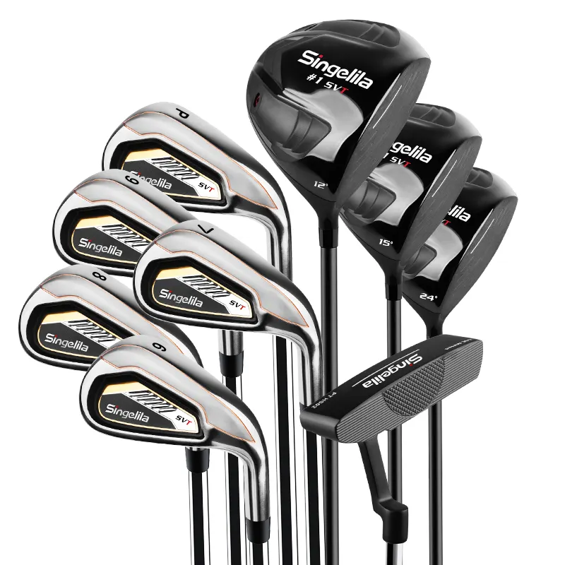 Profession Factory Custom Logo Premium Black Complete Golf Clubs OEM Right Handed Golf Club Sets for Men