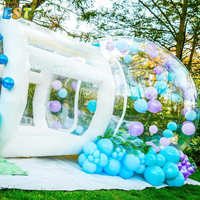 3m 4m 5m Tente à bulles gonflable Globe Transparent Igloo Dome Tent Outdoor Camping Event Wedding Party Gonflable Bubble House