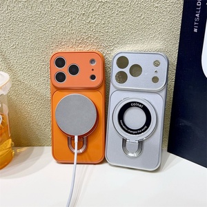 Funda de Vidrio Nano Ag con Protección de Lente Acrílica, Funda Esmerilada Antiarañazos, Funda de Lujo para Teléfono con Soporte para iPhone 17 Pro - Product Image 3