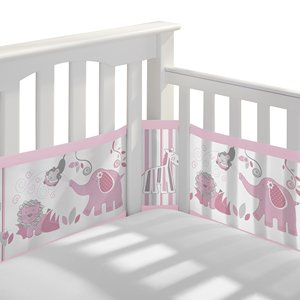 Protector de Cuna Transpirable para Bebé, con Malla Colorida y Borde Trenzado con Múltiples Diseños - Product Image 3