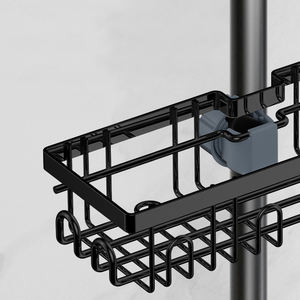 Palo de tensión ajustable de <span class=keywords><strong>acero</strong></span> <span class=keywords><strong>inoxidable</strong></span> CF, organizador de baño para champú, estante de almacenamiento, estante <span class=keywords><strong>sin</strong></span> perforación, carrito de <span class=keywords><strong>ducha</strong></span> para pared - Product Image 5