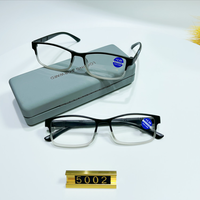 Nouvelles lunettes de lecture tendance, monture noire simple en plastique PC, verres transparents anti-lumière bleue, pour hommes et femmes, toutes formes de visage