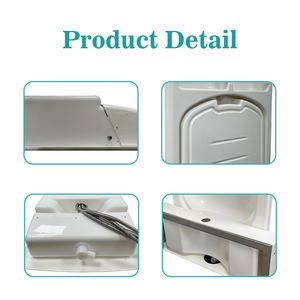 JDA Wholesale Boat Caravan <strong>RV</strong> Camper White Acrylic Triangular Wash Basin Sink with <strong>Faucet</strong> Drain Hose Kit - Product Image 6