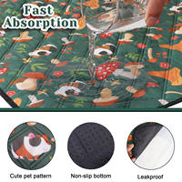 Tapis de cage lavable et imperméable pour petits animaux : lapins, hamsters, hérissons