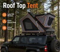 Tiendas de Campaña para Techo de Auto, Tienda de Campaña de Aluminio para Techo con Ventanas Panorámicas, Tienda de Campaña Impermeable de Apertura Rápida para 4 Personas, para SUV Todoterreno