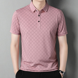 <span class=keywords><strong>T</strong></span>-shirt à manches courtes pour homme en coton respirant décontracté - Product Image 3