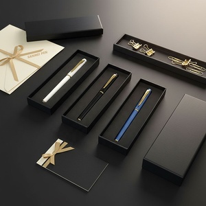Juego de Regalo Promocional de Plástico para Empresas, Bolígrafo de Gel Personalizado con Logotipo Impreso con UV y Caja de Regalo - Product Image 2