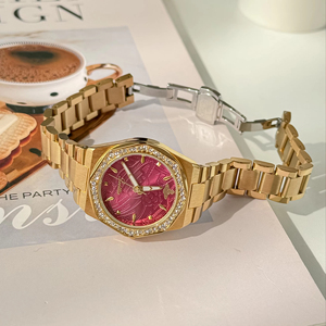 <span class=keywords><strong>Orologio</strong></span> da <span class=keywords><strong>Donna</strong></span> Scottie 9738B di Lusso con Quadrante <span class=keywords><strong>Nero</strong></span> Diamantato, Movimento al Quarzo Importato, Cinturino in Acciaio Inossidabile, Design Luminoso alla Moda, Vetro - Product Image 2