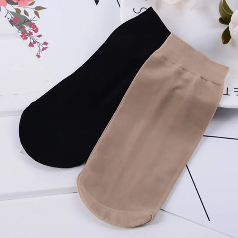 Cmax Nylon Damensocken Einweg-Dünne Atmungsaktive Socken Elastische Seiden-Transparente Socken