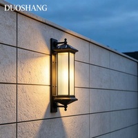 Meilleur prix du fabricant, lampe solaire murale LED, IP65, étanche, garantie de 2 ans, simplicité moderne, base en aluminium, lampe murale extérieure
