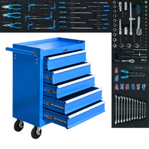 Hot Sell OEM/ODM/OBM Red Black Blue <b>Rolling</b> <b>Tool</b> Cabinet Small Workshop Drawers Drawer Toolbox Lockable Waterproof Anti-Theft - Product Image 2