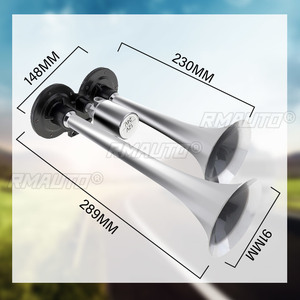 Klaxon de voiture 1000DB, super puissant, tweeter électrique, double tube, klaxon universel pour automobile, train, camion, moto - Product Image 3