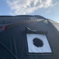 Nouvelle tente dôme familiale personnalisée OEM à double couche épaissie anti-tempête pour l'extérieur en alliage d'aluminium pour le camping