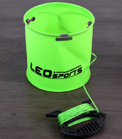 Seau pliable portable en EVA 17*17cm, imperméable, pour le stockage, seau de camping pliable