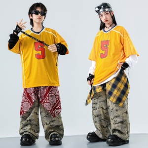 Completi Hip-Hop per Ragazzi da Street <span class=keywords><strong>Dance</strong></span>, Costumi Eleganti e Accattivanti per Esibizioni di Jazz <span class=keywords><strong>Dance</strong></span> per Ragazze - Product Image 2