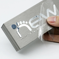 Autocollants de transfert en métal de luxe en or et argent pour téléphone avec logo 3D à découpe personnalisée