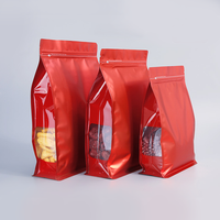 Sacs d'emballage alimentaire en aluminium noir mat, blanc et or, de différentes tailles, scellés à chaud, avec fermeture éclair, en plastique de qualité alimentaire