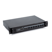 Yüksek kaliteli J12D 120W 2 bölgeli 4-16 70V 100V Metal Güç Amplifikatörü, FM USB özellikli