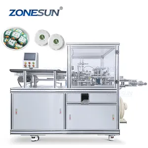 Zonesun ZS-PK960 Automatische Hotel Wc Cleaningblock Ronde Bad Plooi Zeep Wikkelen Verpakking Machine