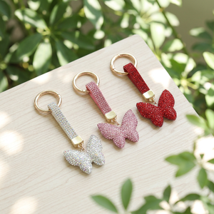 CCH <b>Customize</b> 2026 new double-sided crystal metal car <b>keychain</b> - Product Image 2