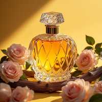 Bouteille de parfum de luxe en verre transparente OEM de haute qualité vide 30ml 50ml 100ml tailles avec boîte pour crème de soin de la peau crème pour le visage