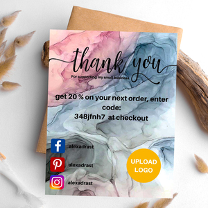 Customized <strong>Printing</strong> Thankyou Personalized Luxury Brand <strong>Small</strong> Business Packaging Thank You Card Purchase With Logo for Your <strong>Order</strong> - Product Image 4