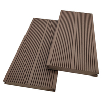 Planches de terrasse en composite WPC antidérapantes de haute qualité 140*20mm, garantie 10 ans, durables, en WPC massif