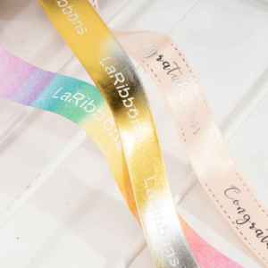Rainbow Gradient Printed Grosgrain <b>Ribbon</b> Watercolor Style Polyester <b>Ribbon</b> for Gift Wrapping Party Decoration - Product Image 4