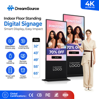 Pantalla LCD 4K de 43, 49, 55 y 65 Pulgadas, Tótem Digital Publicitario con Pantalla Táctil Android 14 para Centros Comerciales