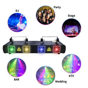 Baisun marca Guangzhou cuatro cabezas rojo verde azul luz láser DJ <span class=keywords><strong>Disco</strong></span> Show Club escenario luz láser - Product Image 4