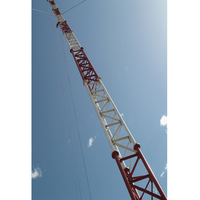 Tour d'antenne triangulaire en treillis métallique galvanisé à trois pieds pour éolienne et télécommunications