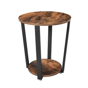 Industrial Easy Assembly Antique Living Room Furniture Storage Accent iron Frame Coffee <b>Table</b> - Product Image 1