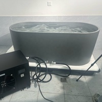 Baignoire Spa de Luxe de Qualité Yacht, Autonome, en Surface Solide Pure, Écologique, pour Extérieur, Salle de Bain, Salle de Sport, Hôtel