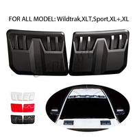 GZDL4WD Prises d'air universelles pour capot avant, peinture noire, pour L200 Triton Ranger Hilux Landcruiser