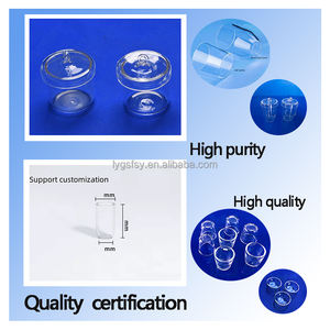 Réservoir en verre de quartz de taille personnalisée pour bol de <span class=keywords><strong>poisson</strong></span> Récipient en verre Réservoir de décapage de quartz - Product Image 5