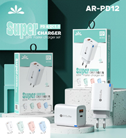 Chargeur rapide USB-C PD 3.0 65W avec prises EU/US/UK, adaptateur de voyage pliable et écologique pour téléphones mobiles