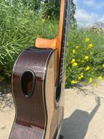 Aiersi Professional Raised Fretboard Glossy Smallman Classical Guitar All Solid Spruce Lattice Braced String Instrument
