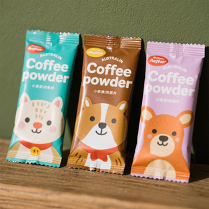 Op Maat Bedrukt 50G 100G Klein Formaat Koffiepoeder Glanzend Met Gemakkelijk Te Scheuren Zak Zonwerend Pakket Fabrieksprijs Mylar Tas - Product Image 2