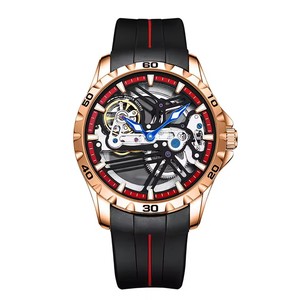 Montre mécanique automatique squelette AILANG 6021 pour homme, étanche double face 3 ATM, sportive et décontractée, pour le dropshipping - Product Image 6