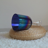 Bol chantant en cristal de quartz HF pour bain sonore, guérison, alchimie, lumière cosmique indigo, méditation et yoga