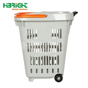 Panier de courses à roulettes Highbright avec poignée télescopique et grande capacité - Product Image 4