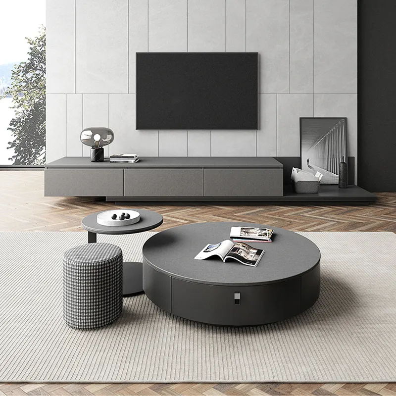 İskandinav seti MDF ahşap ahşap 2022 Modern oturma odası mobilya dolap TV standı ve sehpa klasik