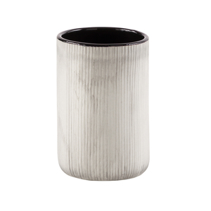 NAOMI LINE - Portaspazzolino a Righe Grigie - Product Image 1