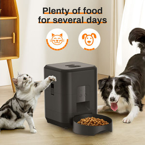 Grande distributore automatico portatile per animali domestici con fontana per acqua e cibo eco-friendly modello solido all'aperto per cani gatto fonte di carica - Product Image 6