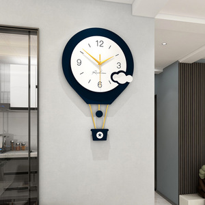 Grand mécanisme d'<span class=keywords><strong>horloge</strong></span> <span class=keywords><strong>murale</strong></span> moderne et minimaliste en métal, décor de chambre à coucher <span class=keywords><strong>pour</strong></span> enfants, ballon en vogue, nouveau design, créatif - Product Image 3