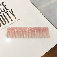 Peigne à barbe en acétate de Cellulose écologique, coquille de tortue pour petits hommes moustache peigne à dents larges de poche antistatique de voyage