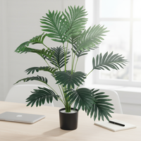 Palmera Artificial Moderna de 70 cm, Mini Bonsái Verde para Decoración de Centros Comerciales y Hogar, Plantas Artificiales, Árbol Artificial