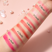 Palette de blush et de contour 2-en-1 OEM, crème et poudre, imperméable, longue tenue, haute pigmentation, sculpteur de joues, blush à marque privée